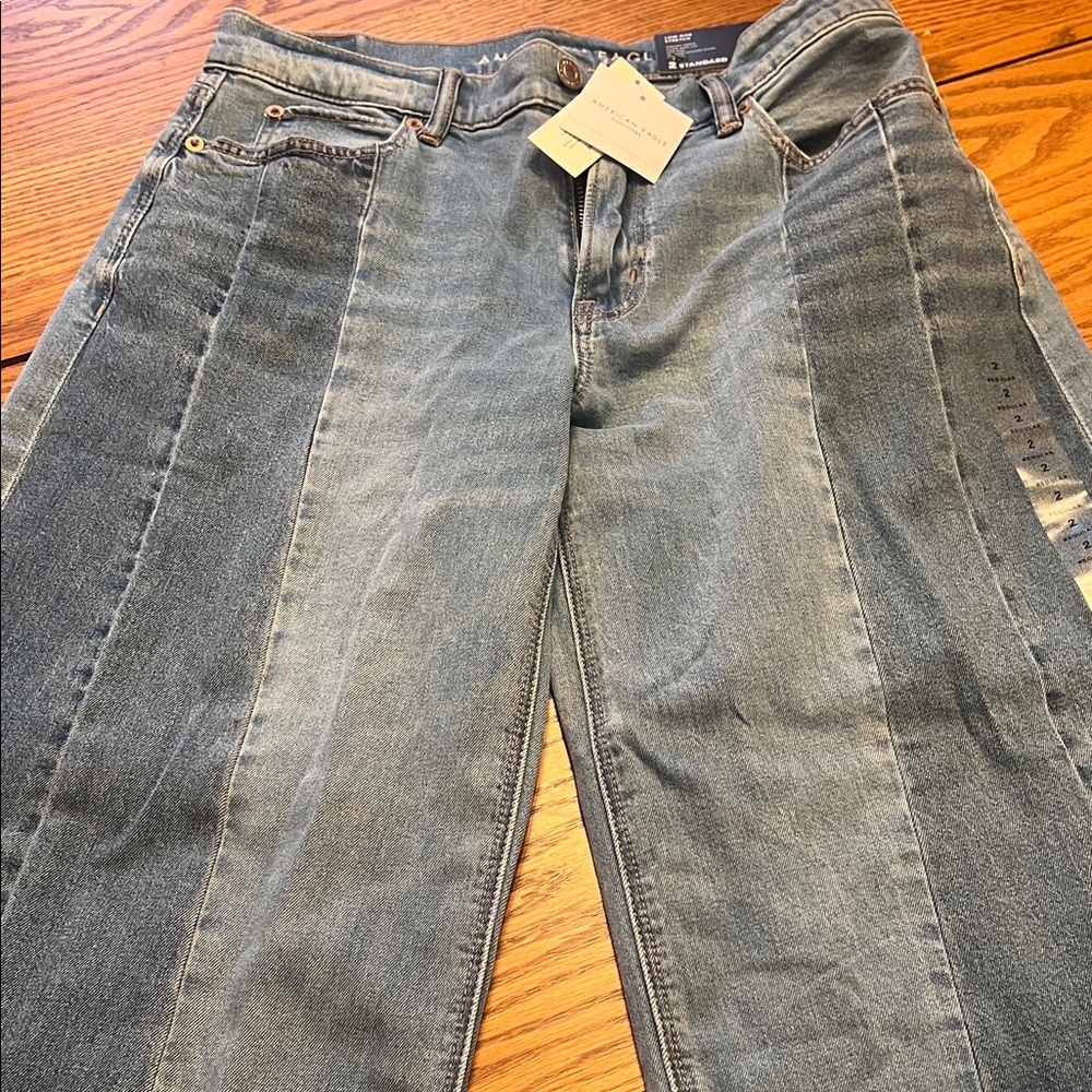 American Eagle Stretch Patchwork Low Rise Ultra W… - image 5